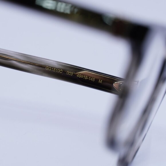 Gucci GG1510O 003 Eyeglasses Striated Grey Havana 49mm Round Frame - Picture 6 of 10